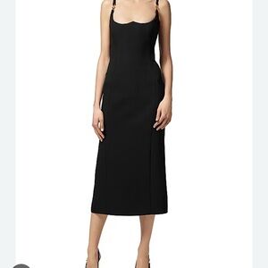Versace Black Midi Dress
